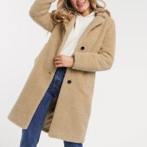 Abercrombie & Fitch Sherpa Dad Coat, Women's XS